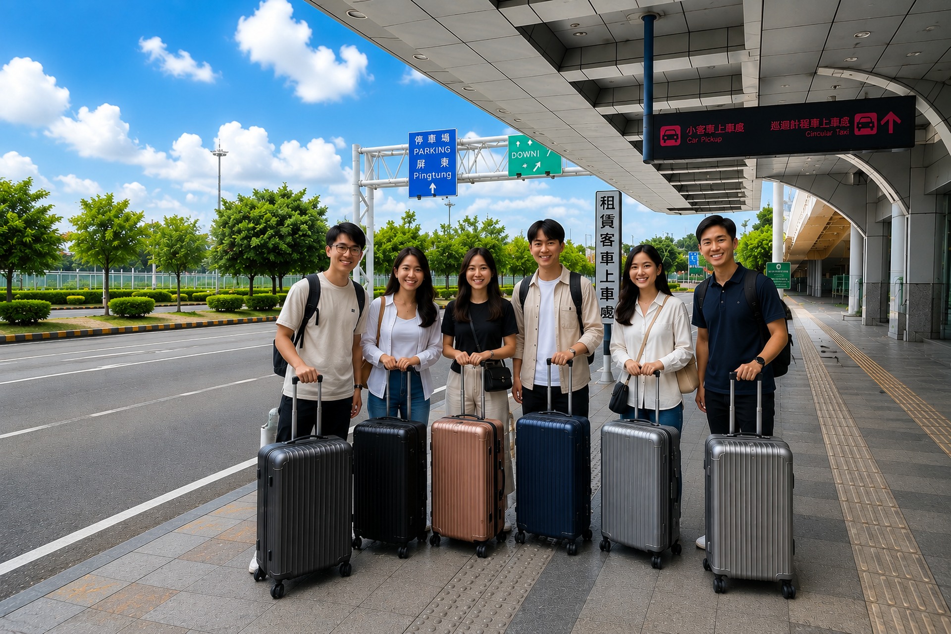 小港機場國際線 接機動線指引圖片